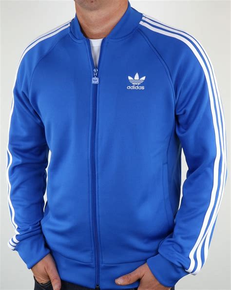 blue and black adidas jacket|adidas blue tracksuit jacket.